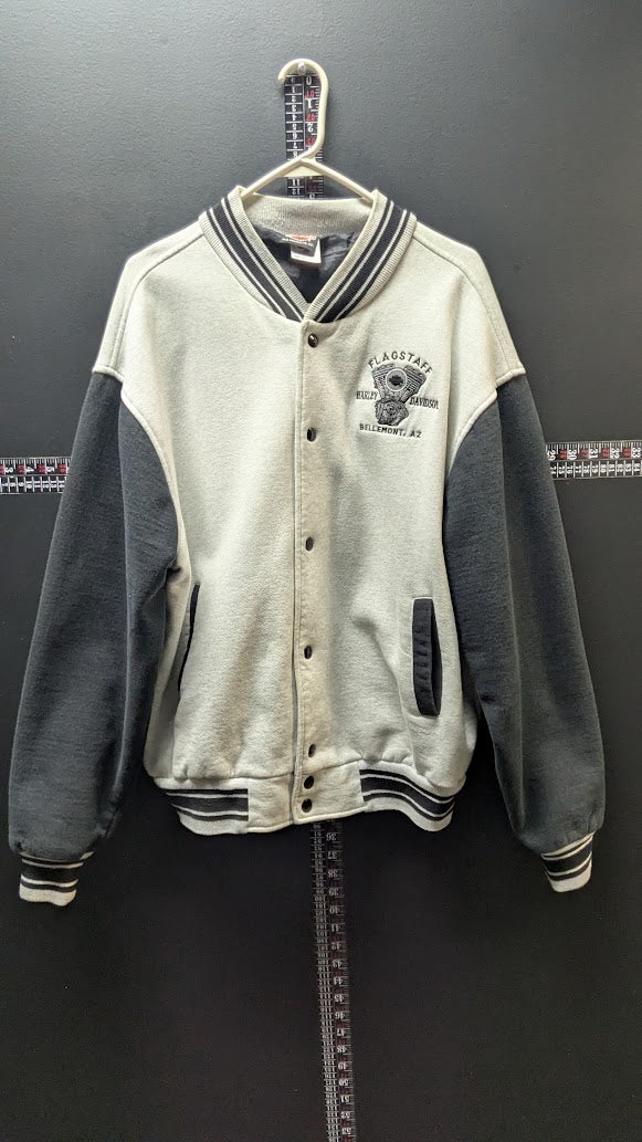 Vintage 90s Harley-Davidson Flagstaff Arizona Varsity Jacket Men’s XL Embroidered