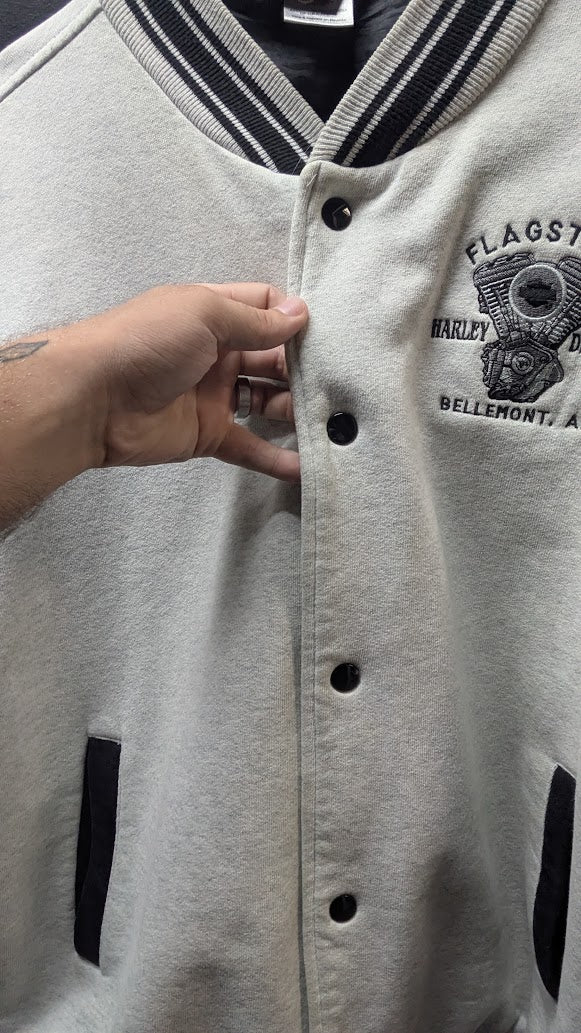 Vintage 90s Harley-Davidson Flagstaff Arizona Varsity Jacket Men’s XL Embroidered