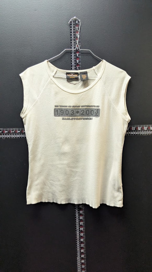 2003 Harley-Davidson 100th Anniversary Women’s Large Sleeveless Shirt USA