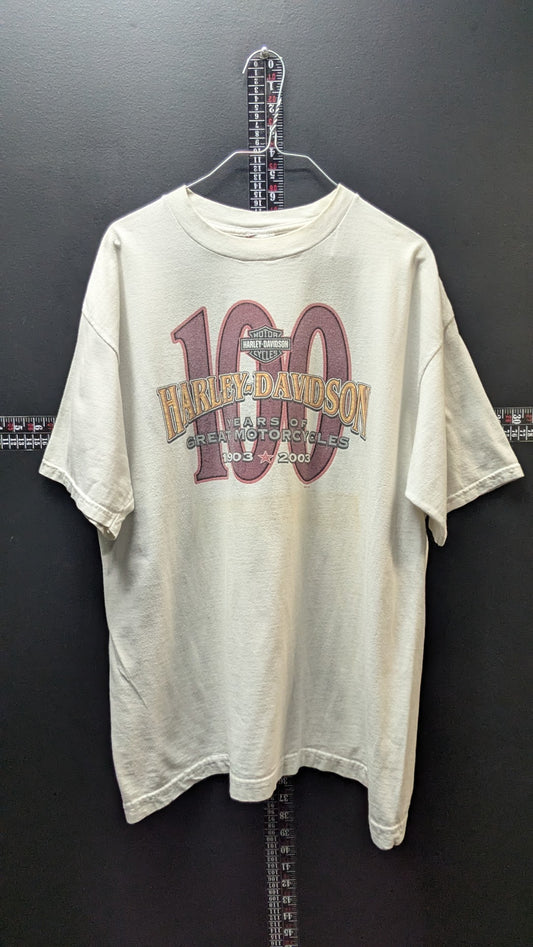 Vintage 2003 Harley-Davidson 100th Anniversary T-Shirt Milwaukee WI Men’s