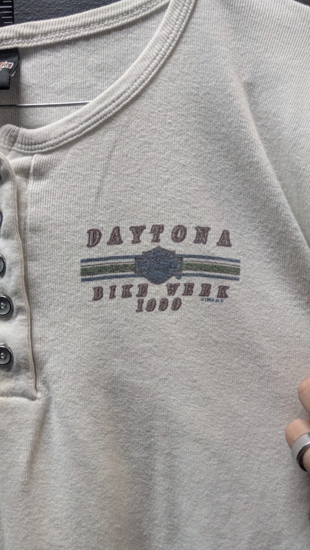 Vintage Harley-Davidson Daytona Beach Florida Henley Shirt Women’s XL 2007
