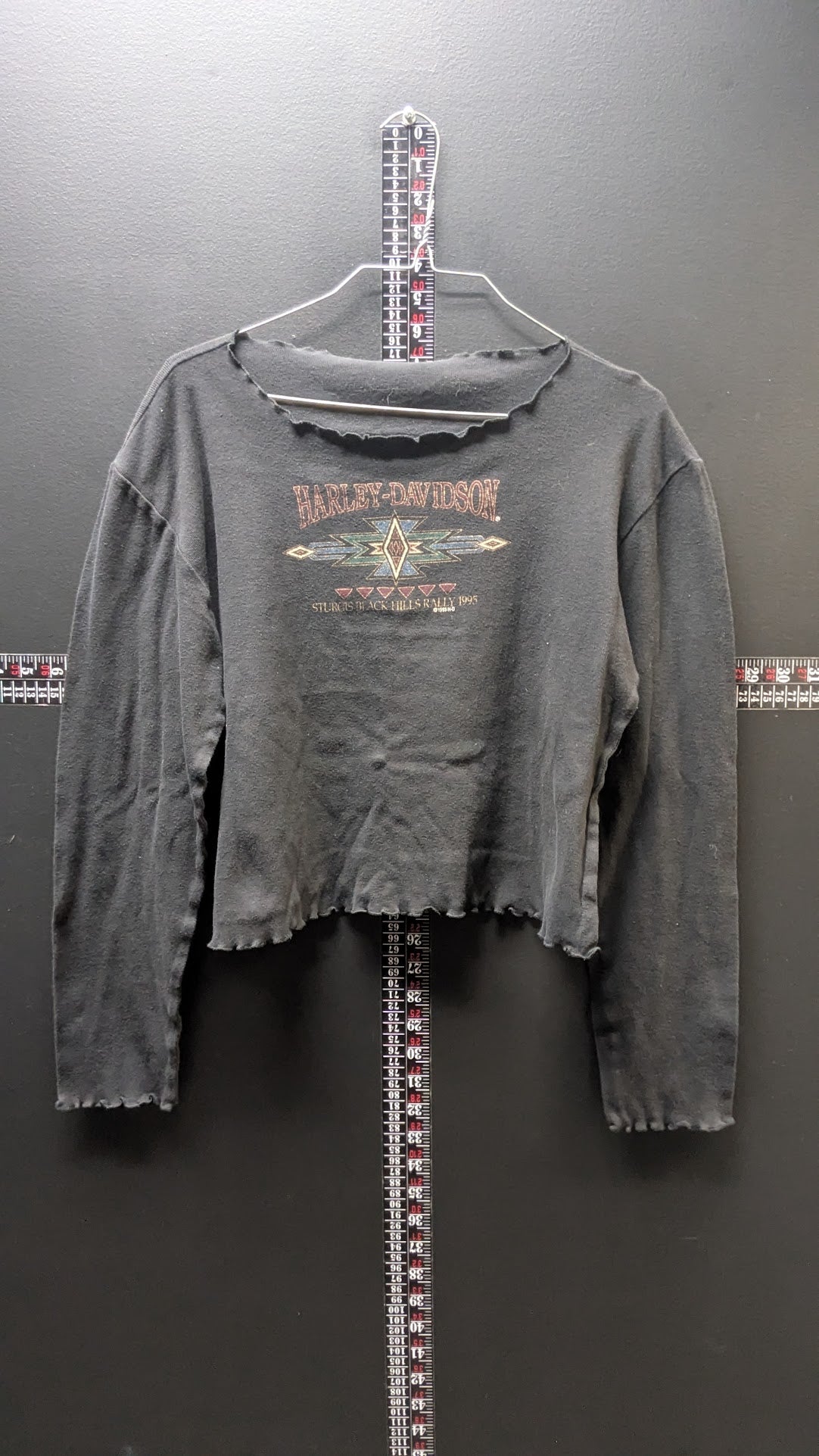 Vintage 1995 Harley-Davidson Sturgis Black Hills Rally Shirt XL Cropped