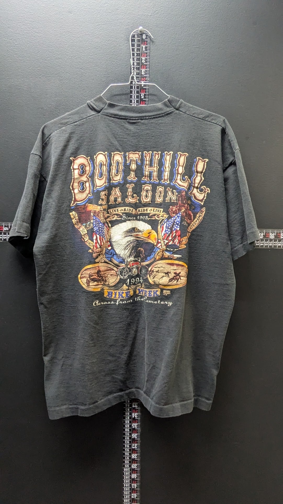 Vintage 1994 Harley-Davidson Boothill Saloon Daytona Bike Week T-Shirt XL USA