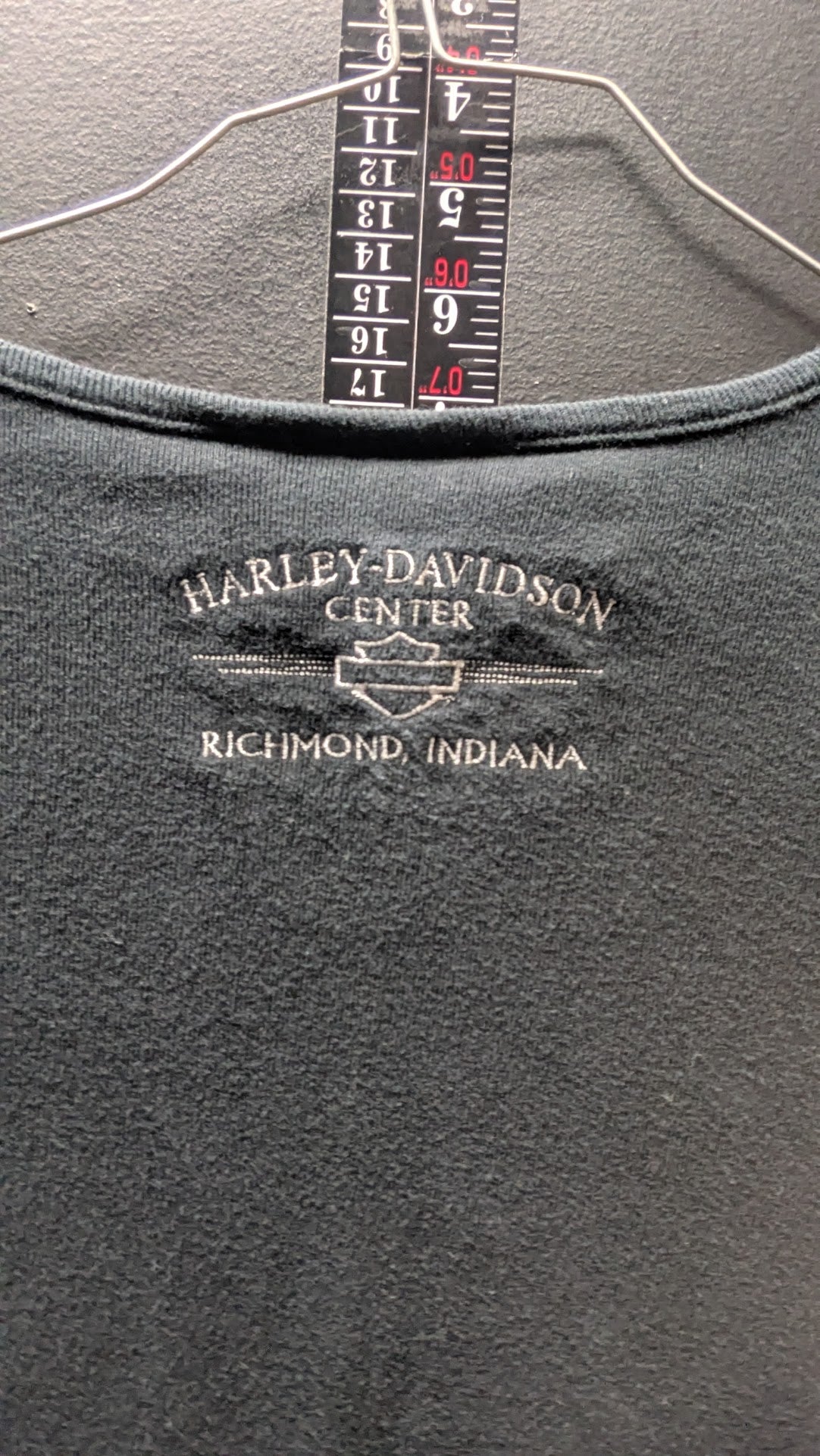 Harley-Davidson Women’s XL Black Long Sleeve Keyhole Shirt Richmond Indiana USA