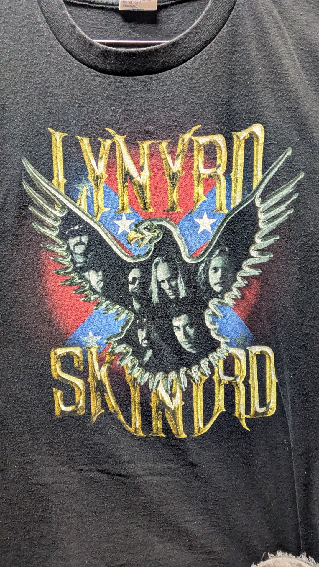 Vintage 1999 Lynyrd Skynyrd T-Shirt Men’s Large Black Double Sided All Sport
