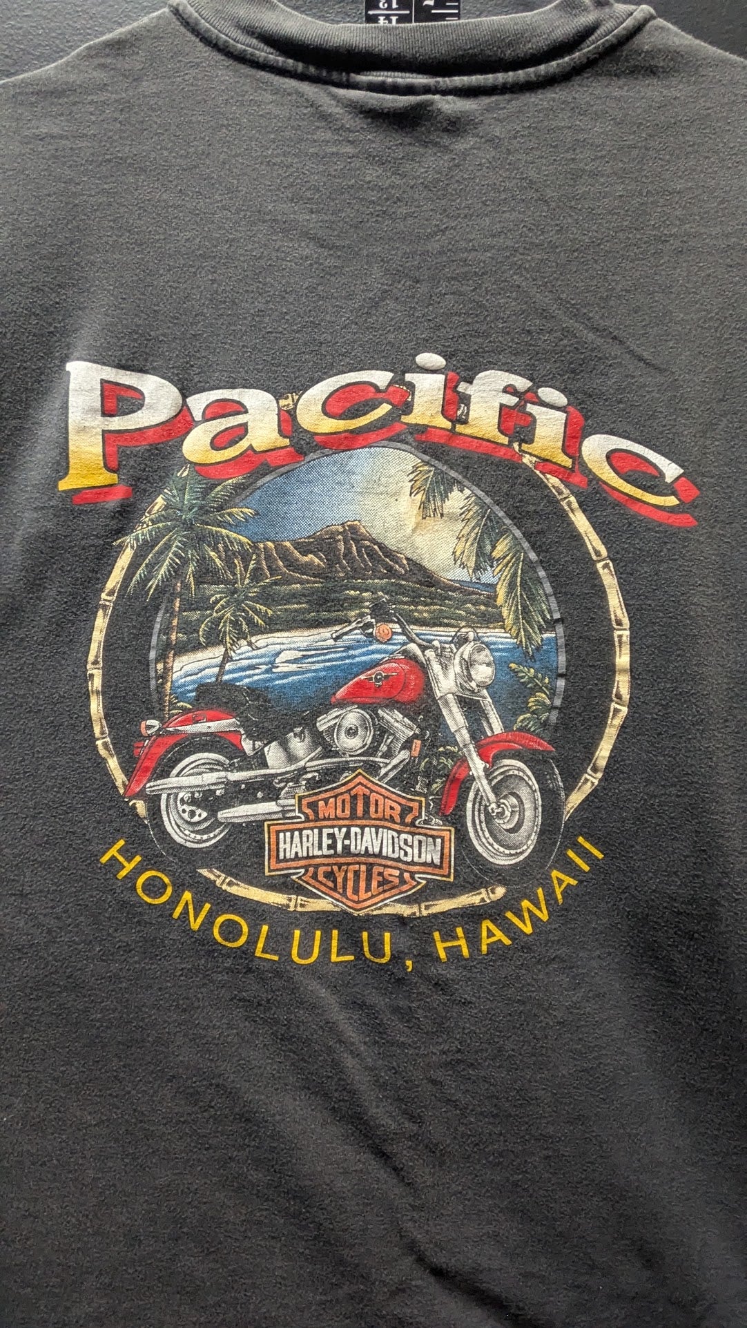 Vintage Harley-Davidson Eagle Pocket T-Shirt Men’s XXL Black Honolulu Hawaii