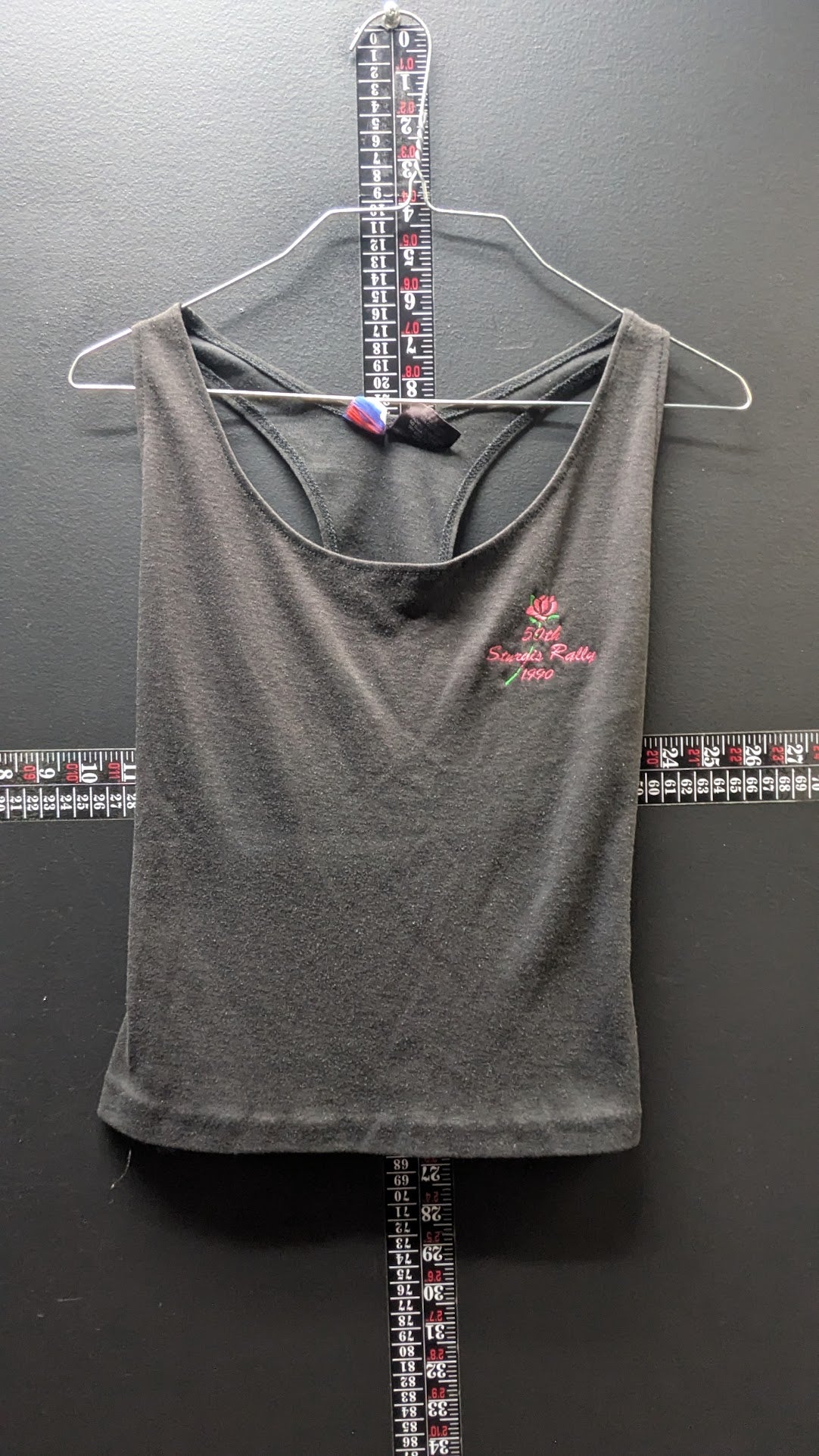 Vintage 1990 Sturgis 50th Rally Tank Top Women’s Medium Black Made in USA