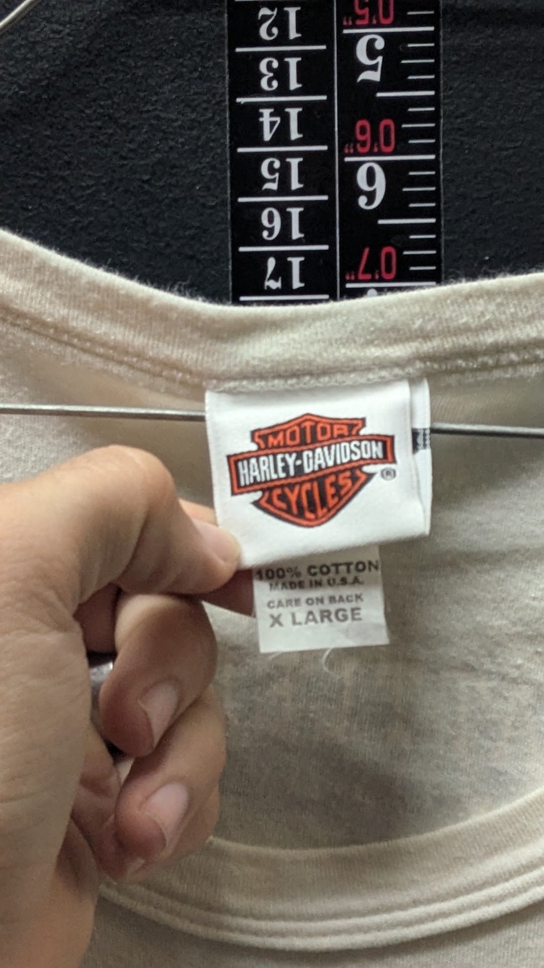2005 Harley-Davidson Battlefield Gettysburg Women’s XL T-Shirt Cream Double Sided