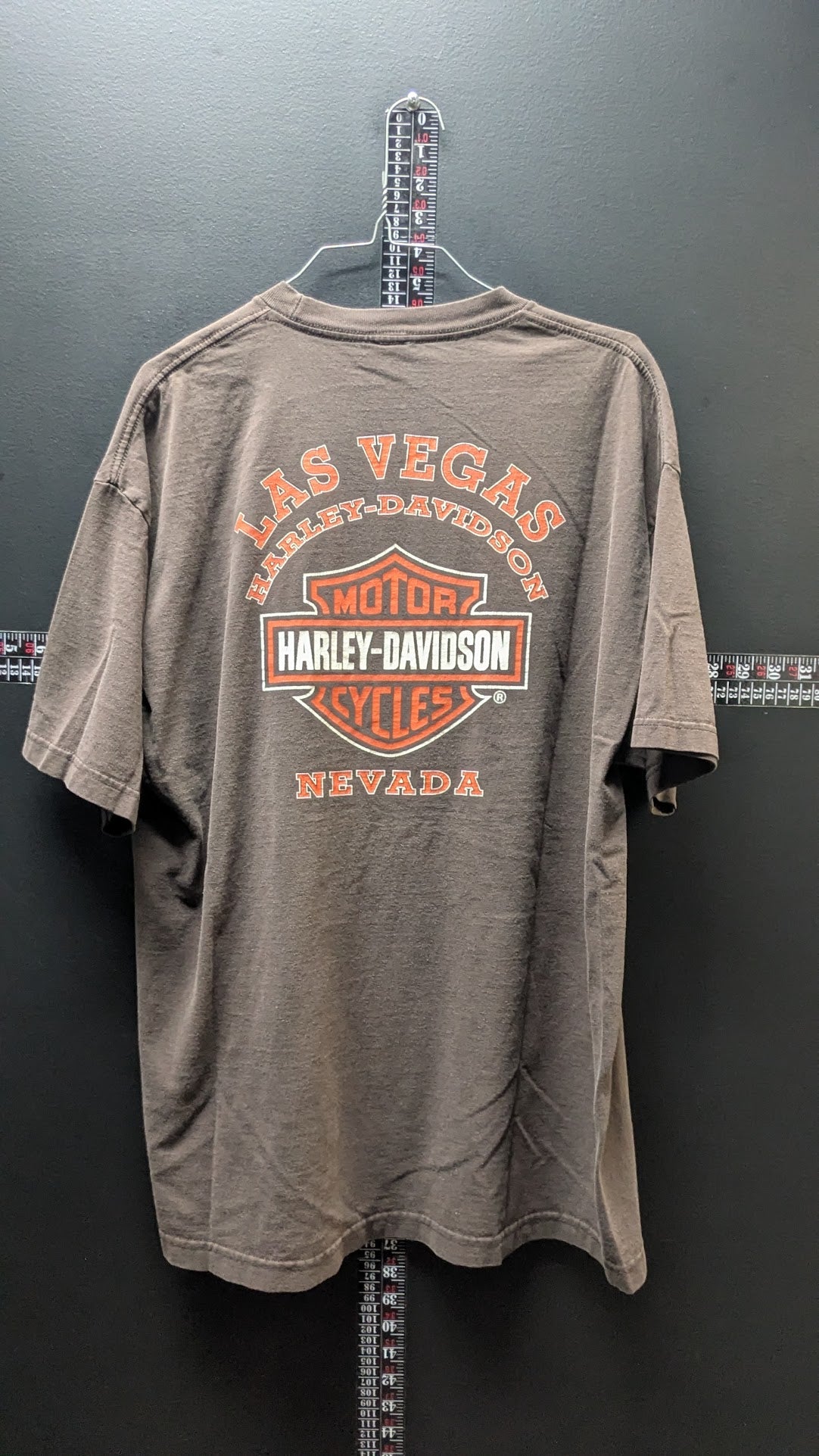 Vintage Y2K Harley-Davidson Las Vegas Motorcycling T-Shirt Men’s XL Brown USA