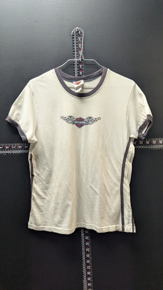 2007 Harley-Davidson Neidengard’s Women’s XL T-Shirt Ohio Flame Logo