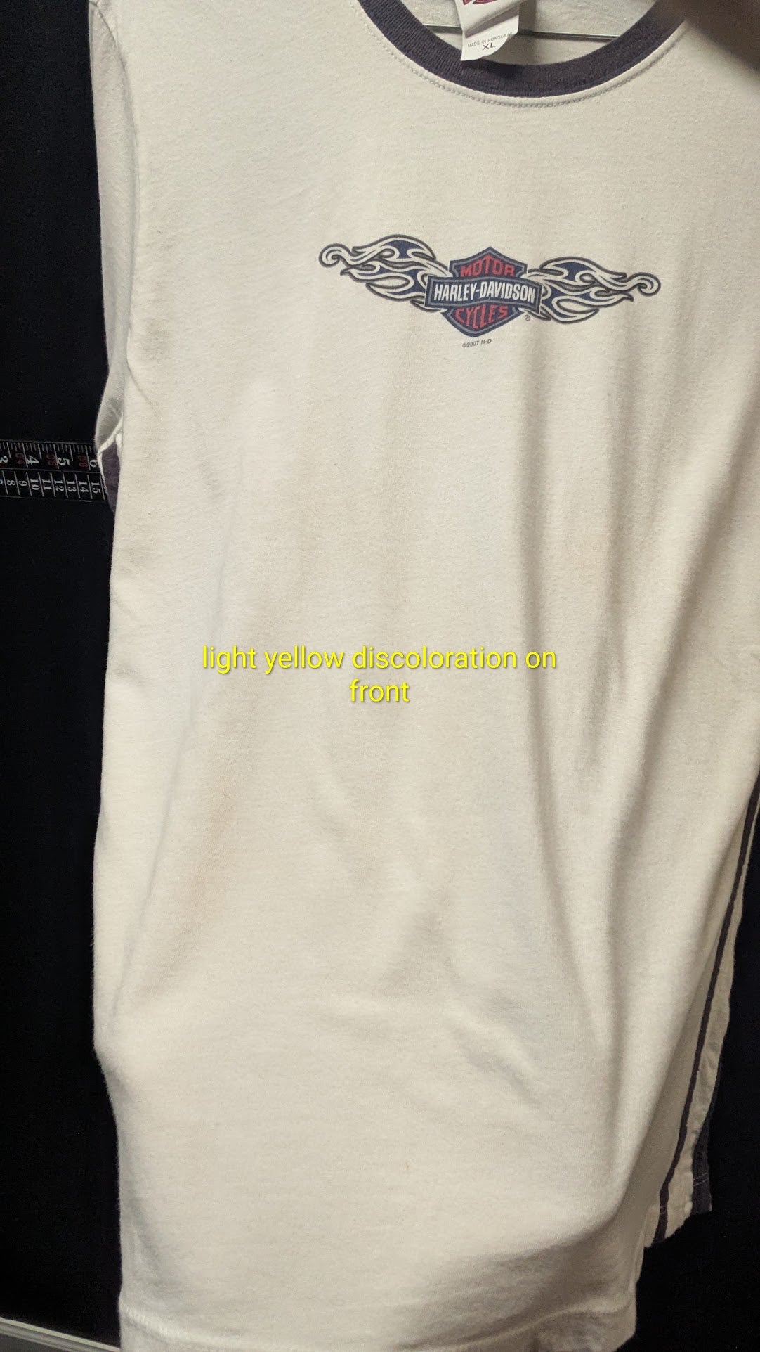 2007 Harley-Davidson Neidengard’s Women’s XL T-Shirt Ohio Flame Logo