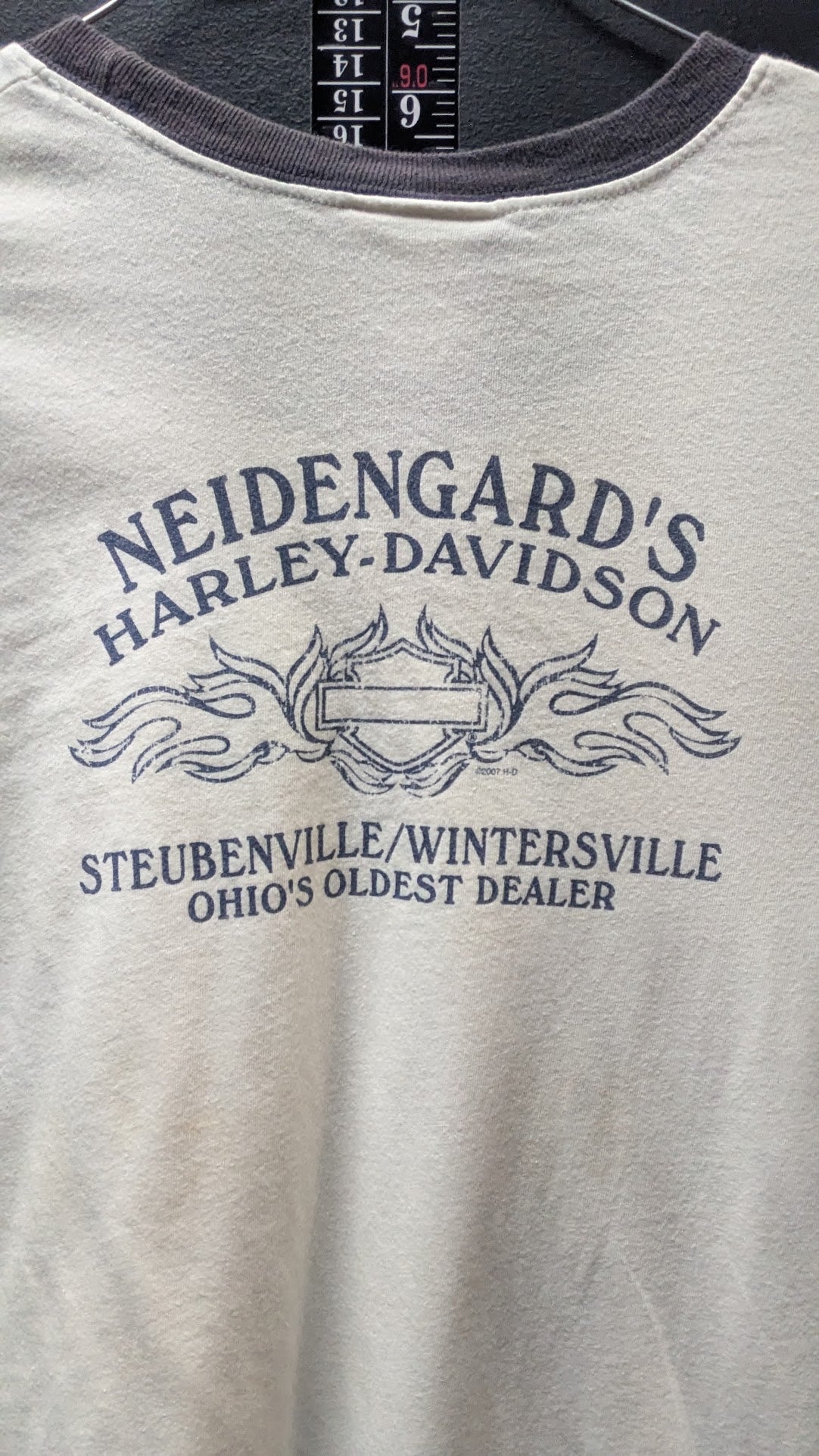 2007 Harley-Davidson Neidengard’s Women’s XL T-Shirt Ohio Flame Logo
