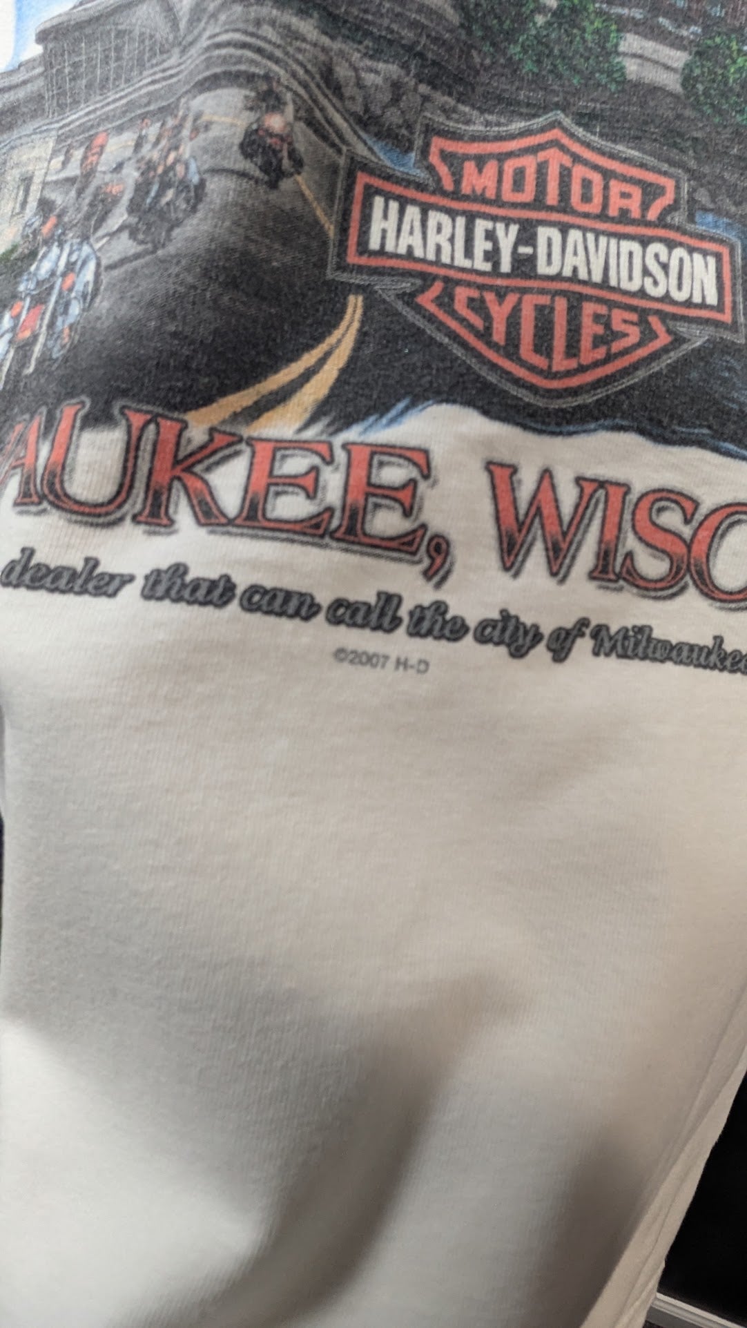 2008 Harley-Davidson 105th Anniversary T-Shirt Men’s XL Milwaukee Wisconsin