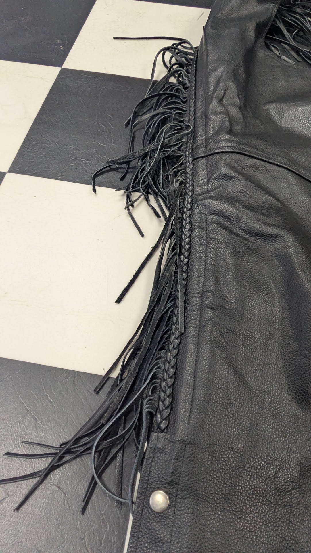 Vintage Leather Gallery Leather Fringe Chaps – Size L