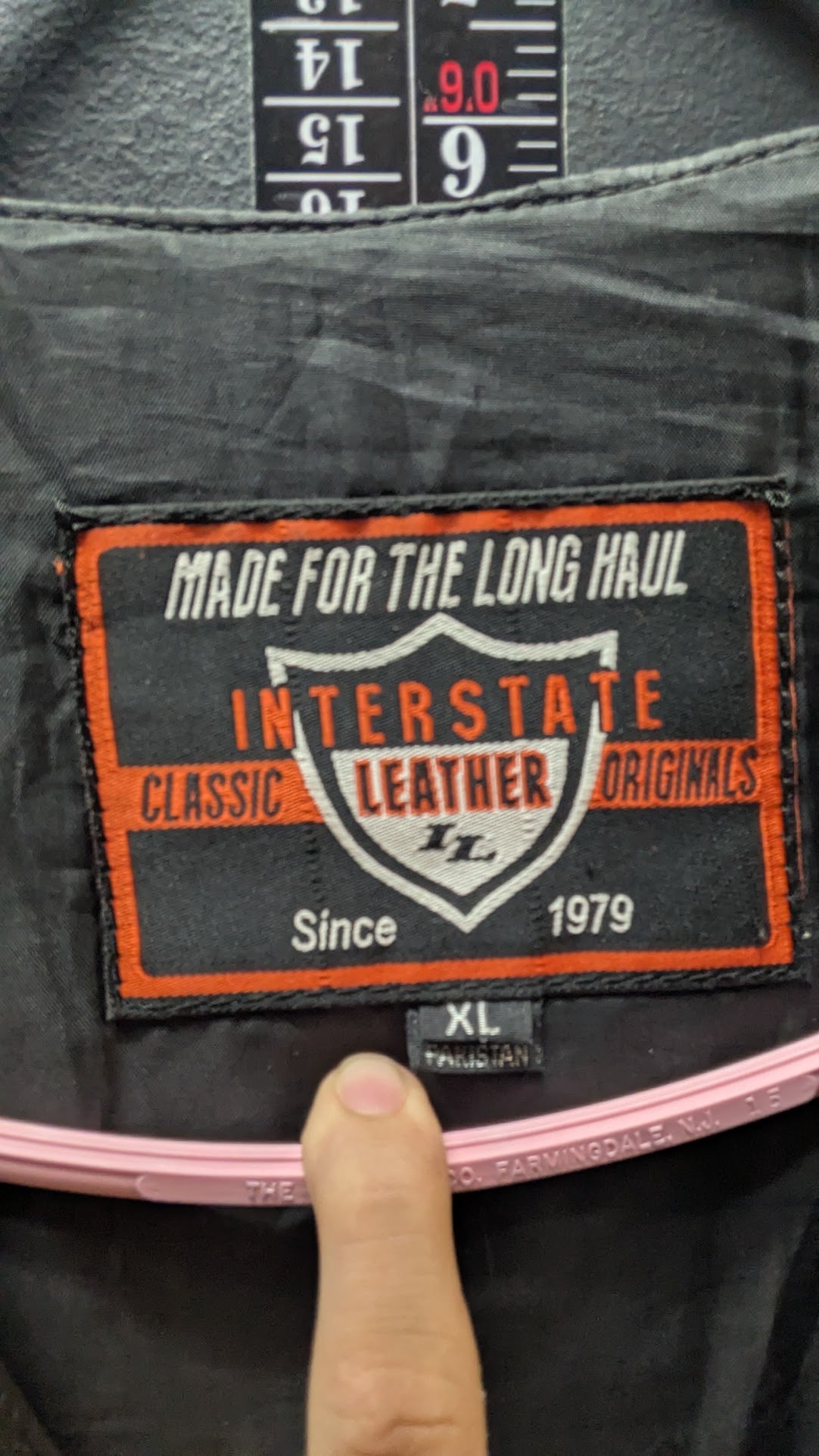 Vintage Interstate Classic Leather Motorcycle Vest XL Black Lace-Up Sides Biker