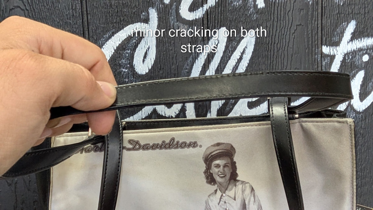 Vintage-Style Harley-Davidson Women's Motorcycle Shoulder Bag Purse Pin Up Retro