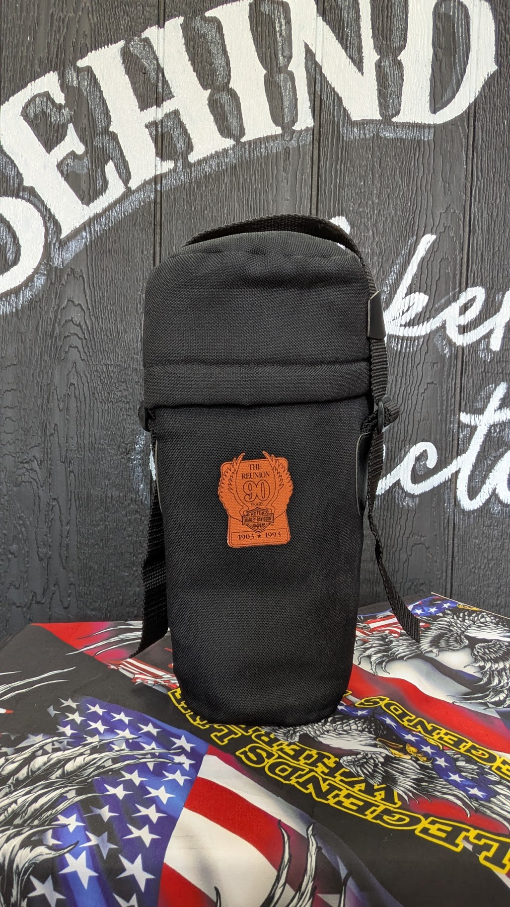 Vintage 1993 Harley-Davidson 90th Anniversary Insulated Bottle Carrier