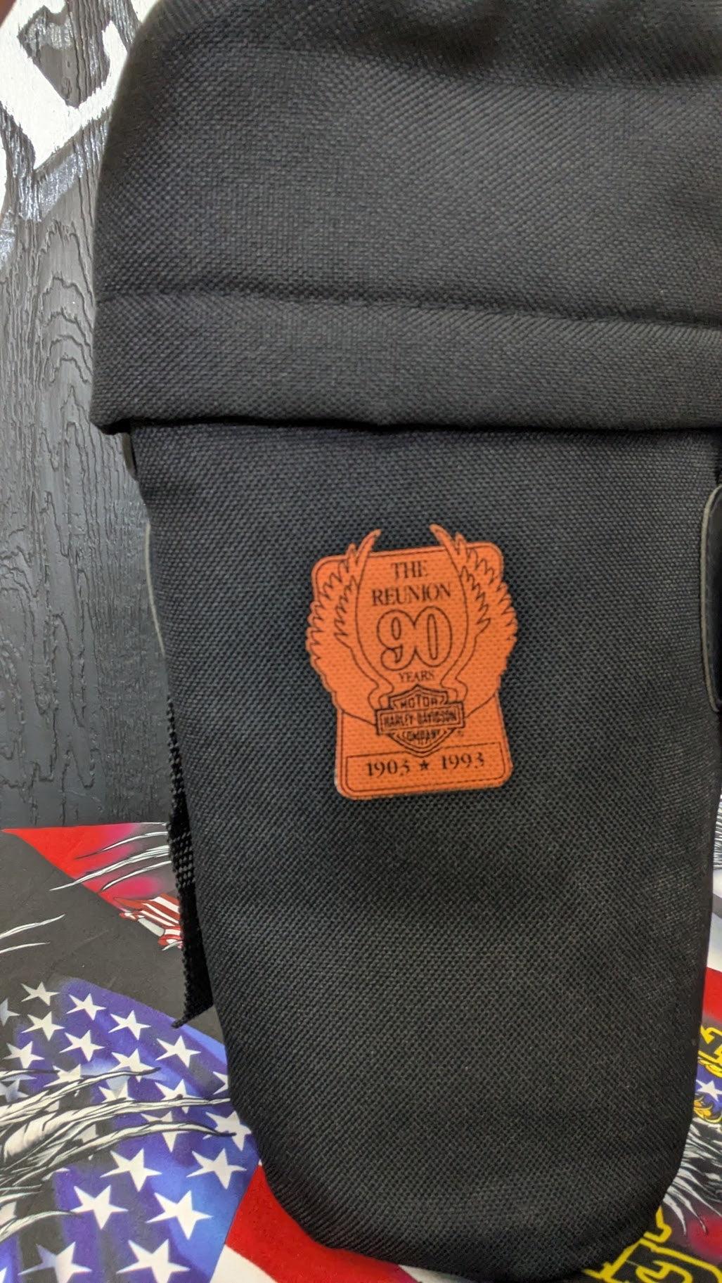 Vintage 1993 Harley-Davidson 90th Anniversary Insulated Bottle Carrier