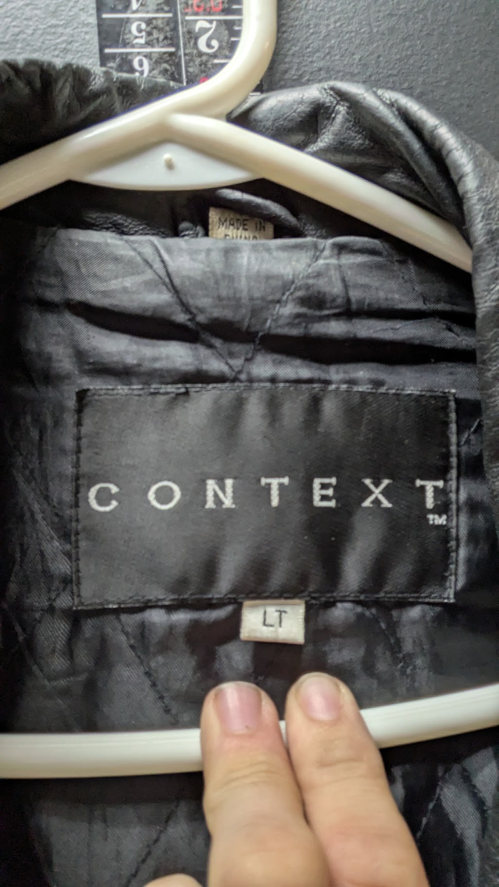 Vintage CONTEXT Black Genuine Leather Bomber Jacket – Men’s LT