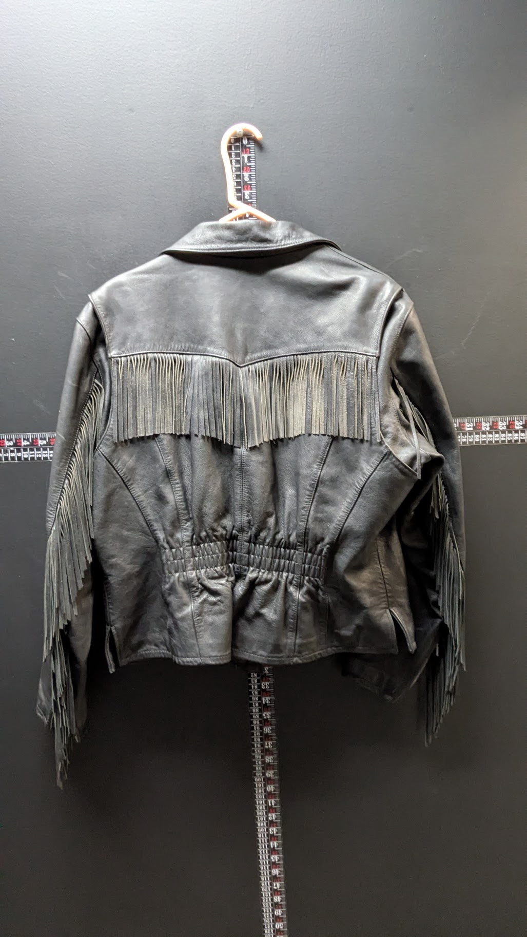 Vintage Harley-Davidson Women's Black Genuine Leather Fringe Jacket – XL