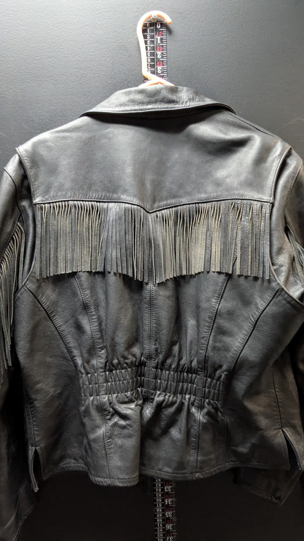 Vintage Harley-Davidson Women's Black Genuine Leather Fringe Jacket – XL