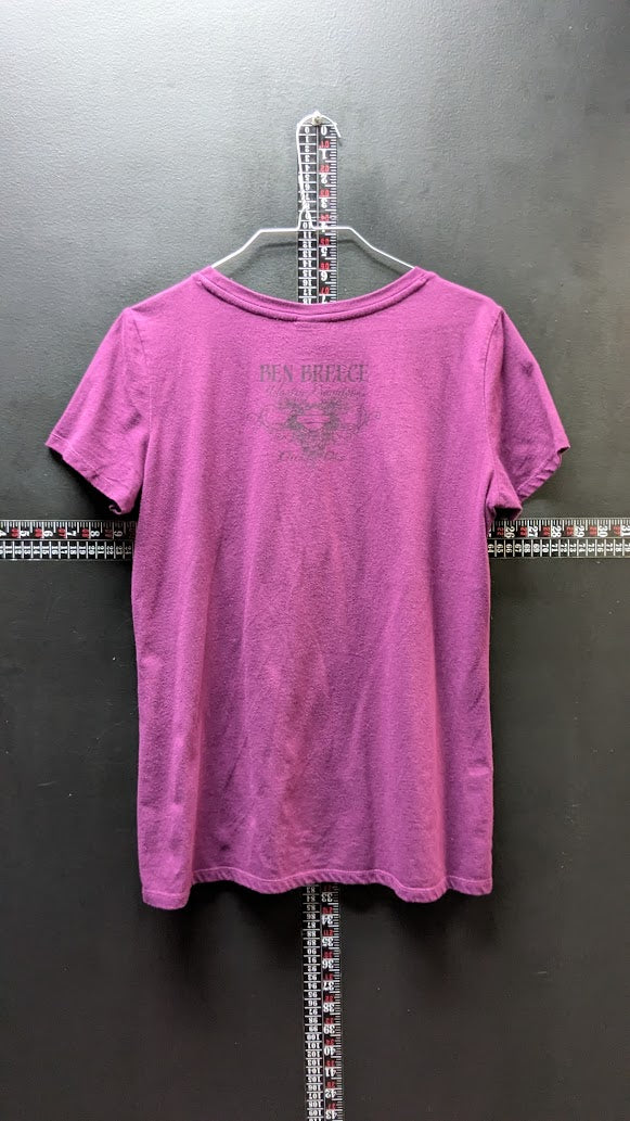Harley-Davidson Women’s Large Purple Distressed Appliqué T-Shirt Ben Breece