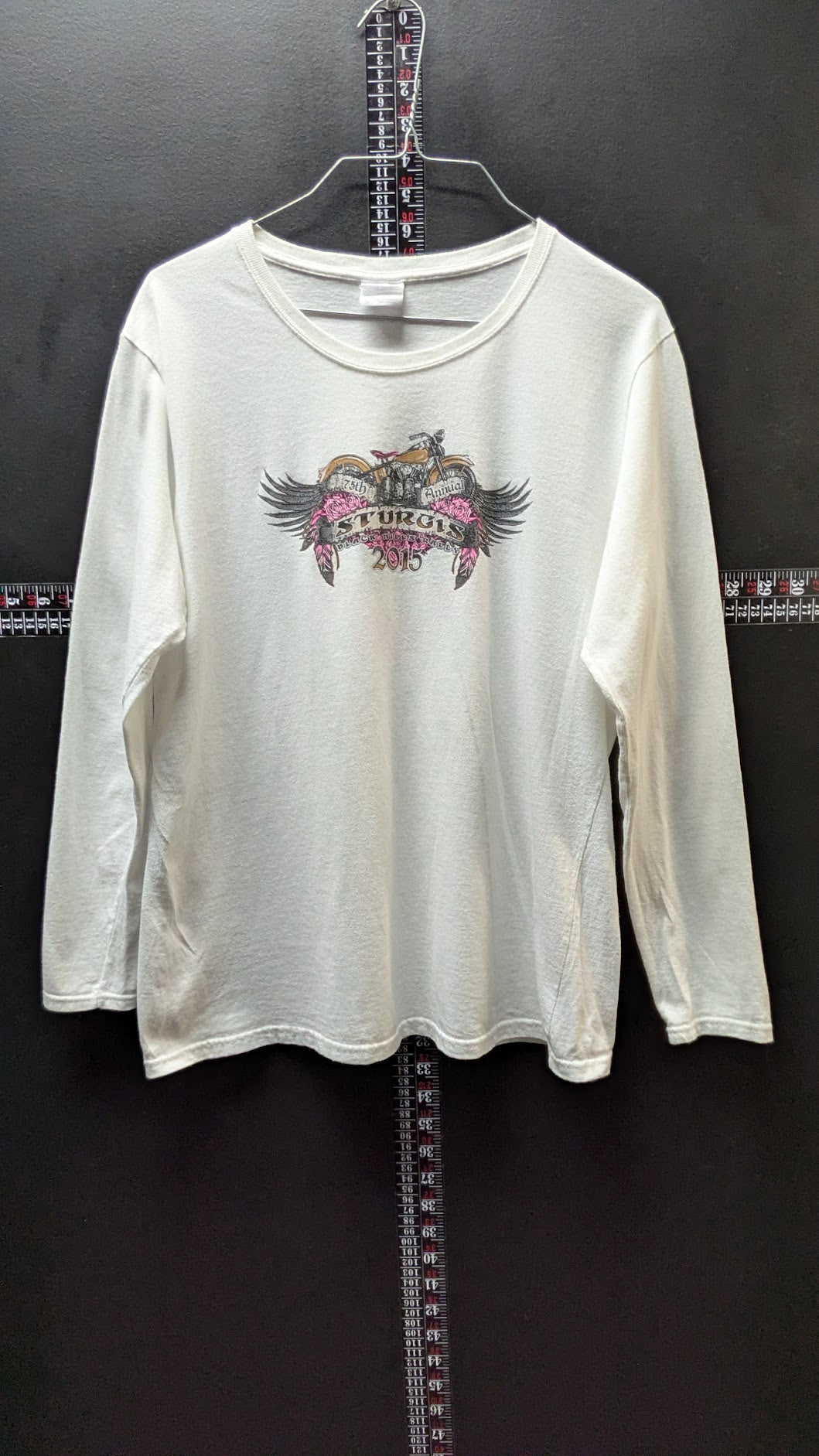 2015 Sturgis 75th Annual Black Hills Rally Long Sleeve Shirt Large Motorcycle