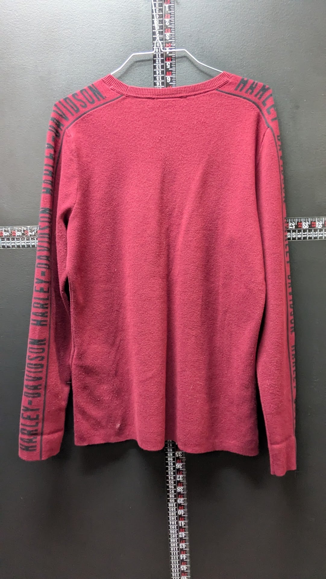 Harley-Davidson Genuine MotorClothes Burgundy Sweater XL Sleeve Logo