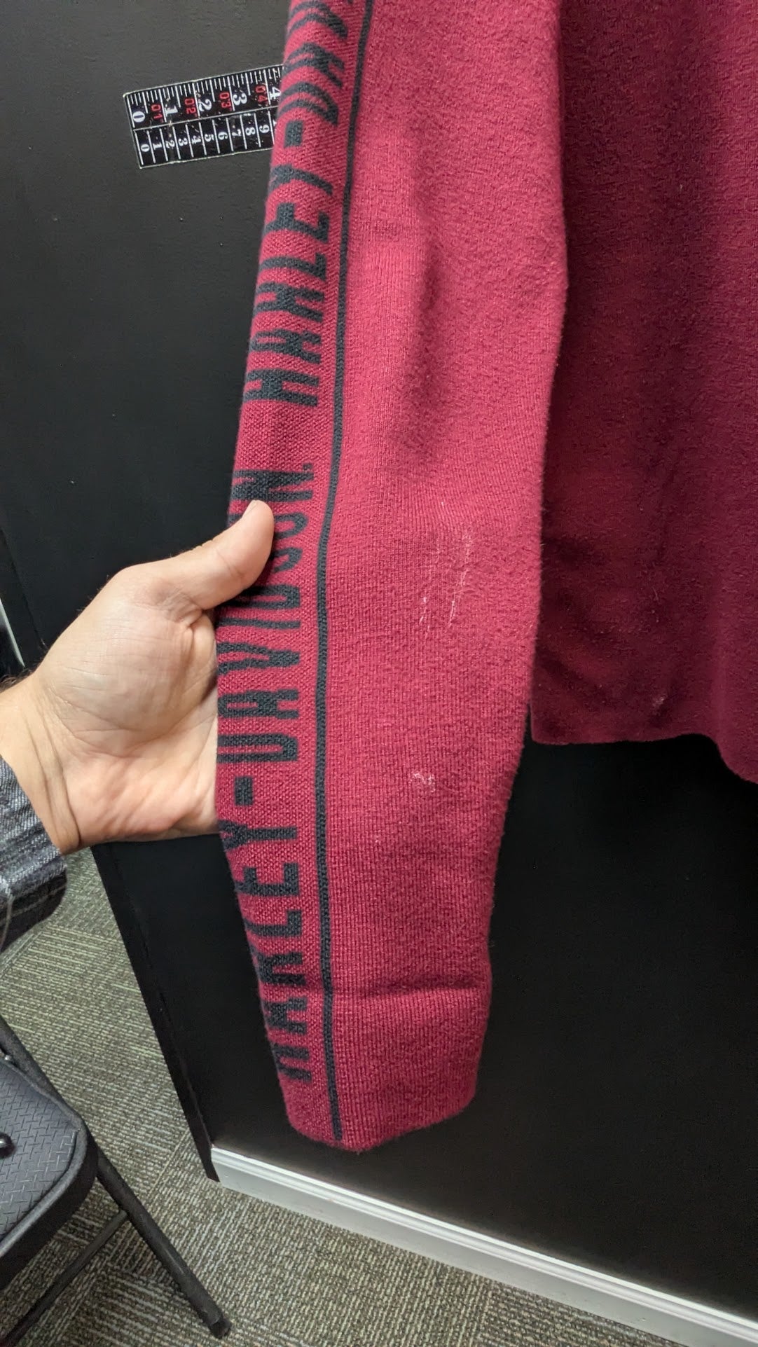 Harley-Davidson Genuine MotorClothes Burgundy Sweater XL Sleeve Logo