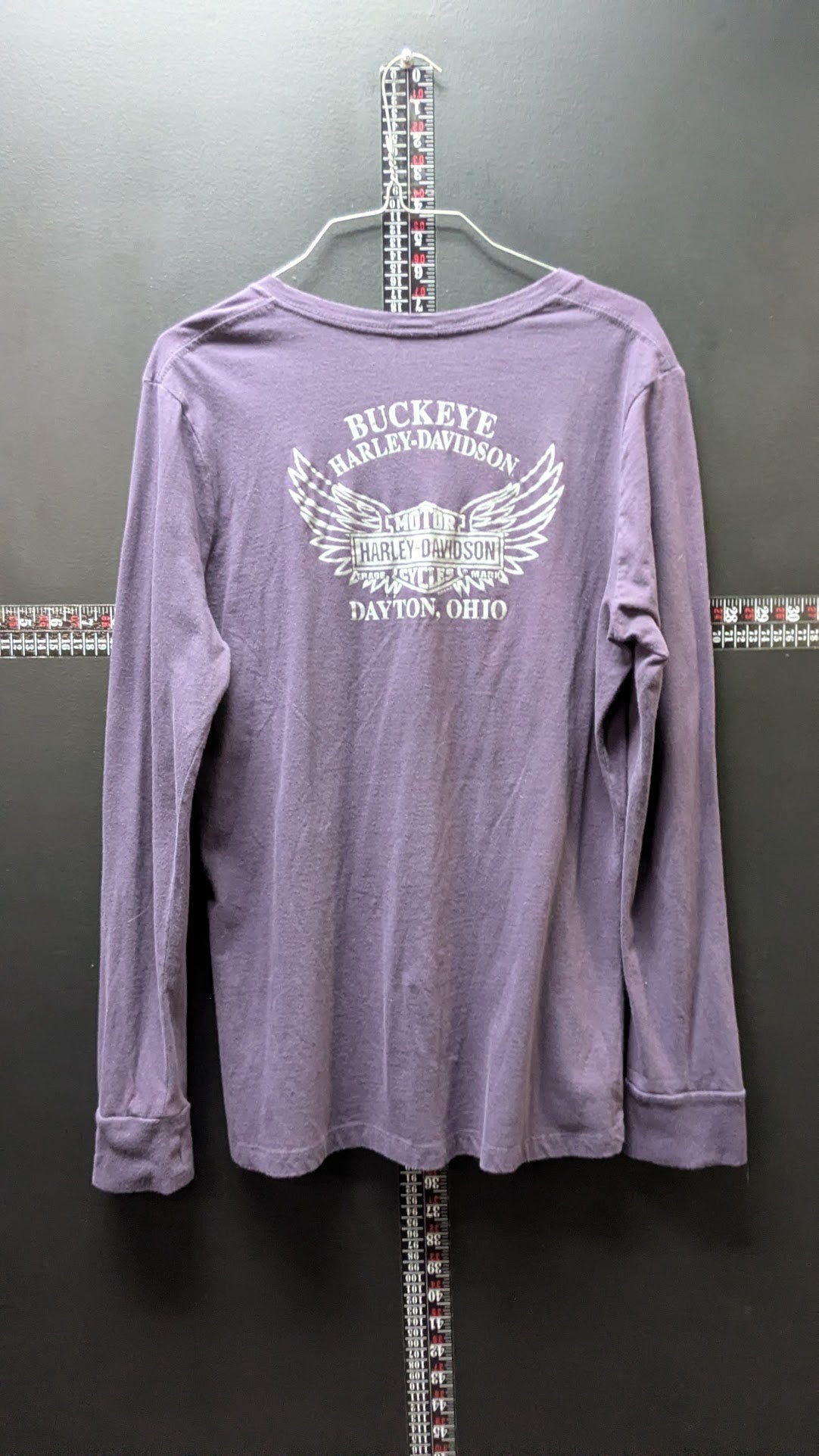Harley-Davidson Buckeye Dealer Long-Sleeve Shirt  Purple, Women's XL