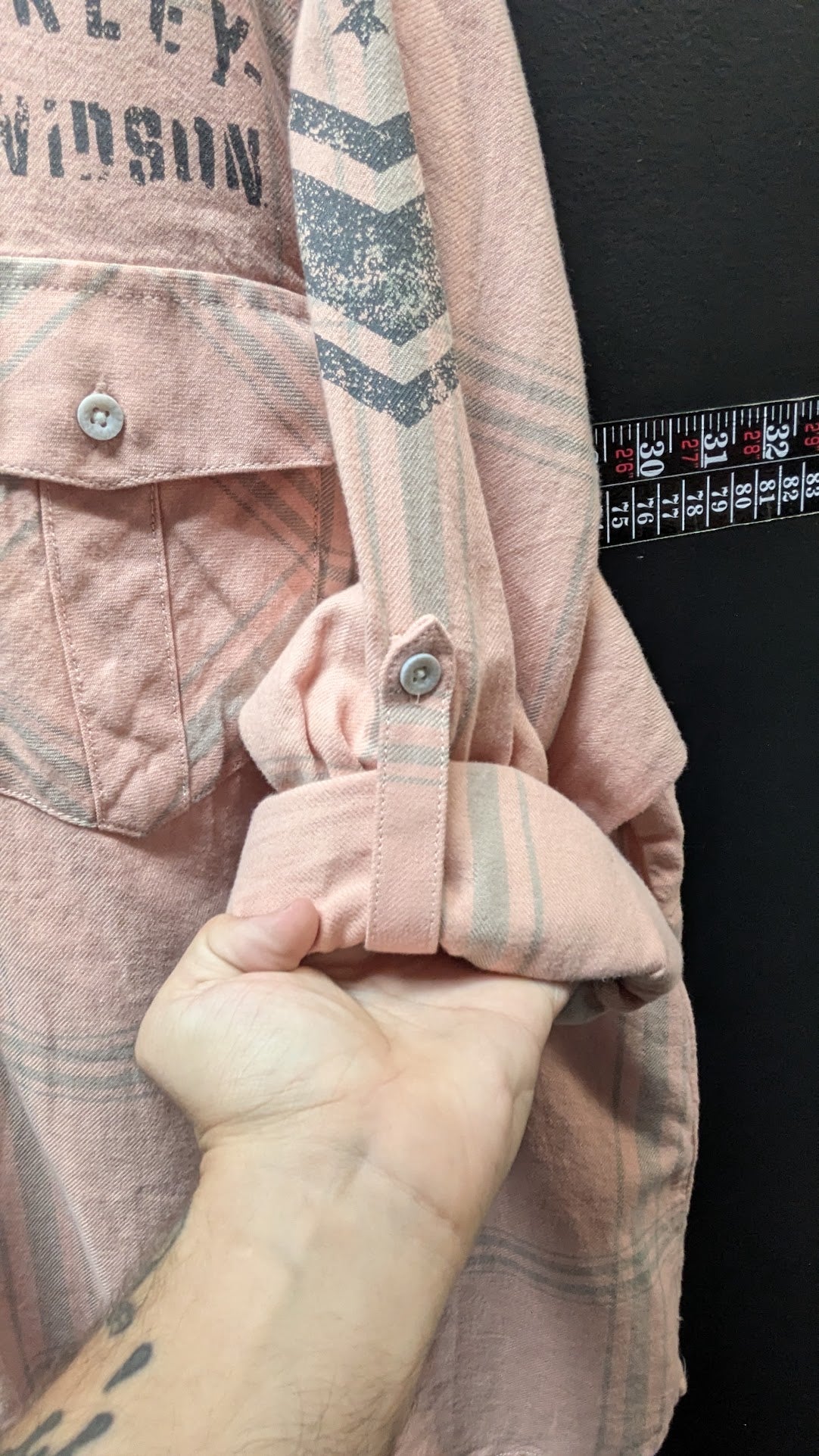 Harley-Davidson Pink Plaid Button-Up Shirt — 3W