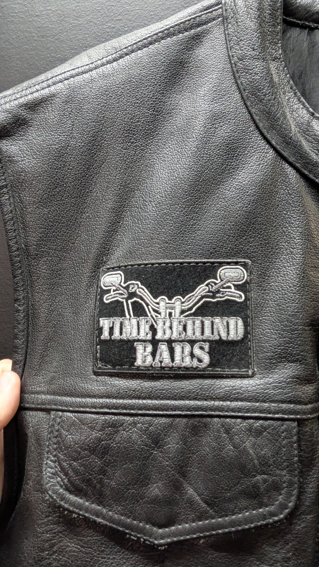 Milwaukee Leather 5XL Black Leather Motorcycle Vest – Eagle Flag Back Patch