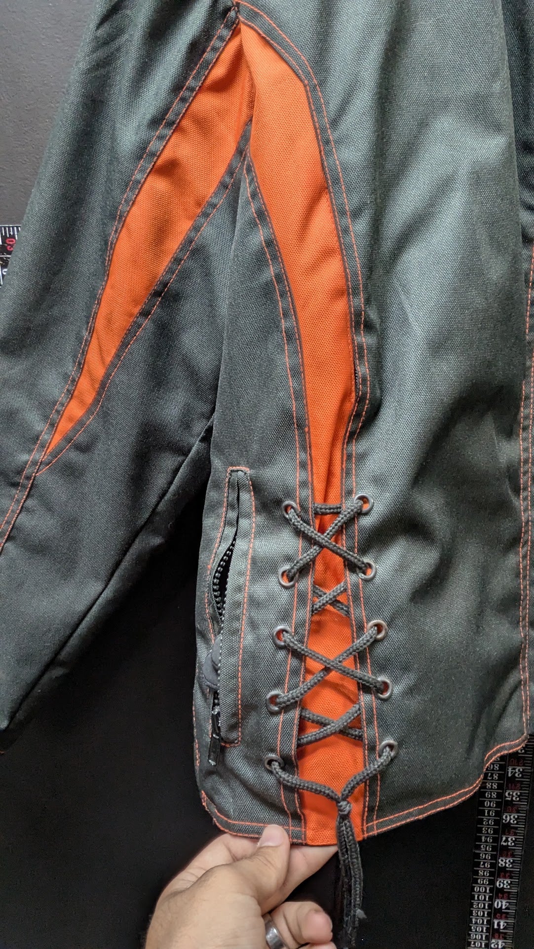Harley-Davidson Motorcycle Jacket Men’s XXL Black Orange Zony Racing Biker Jacket