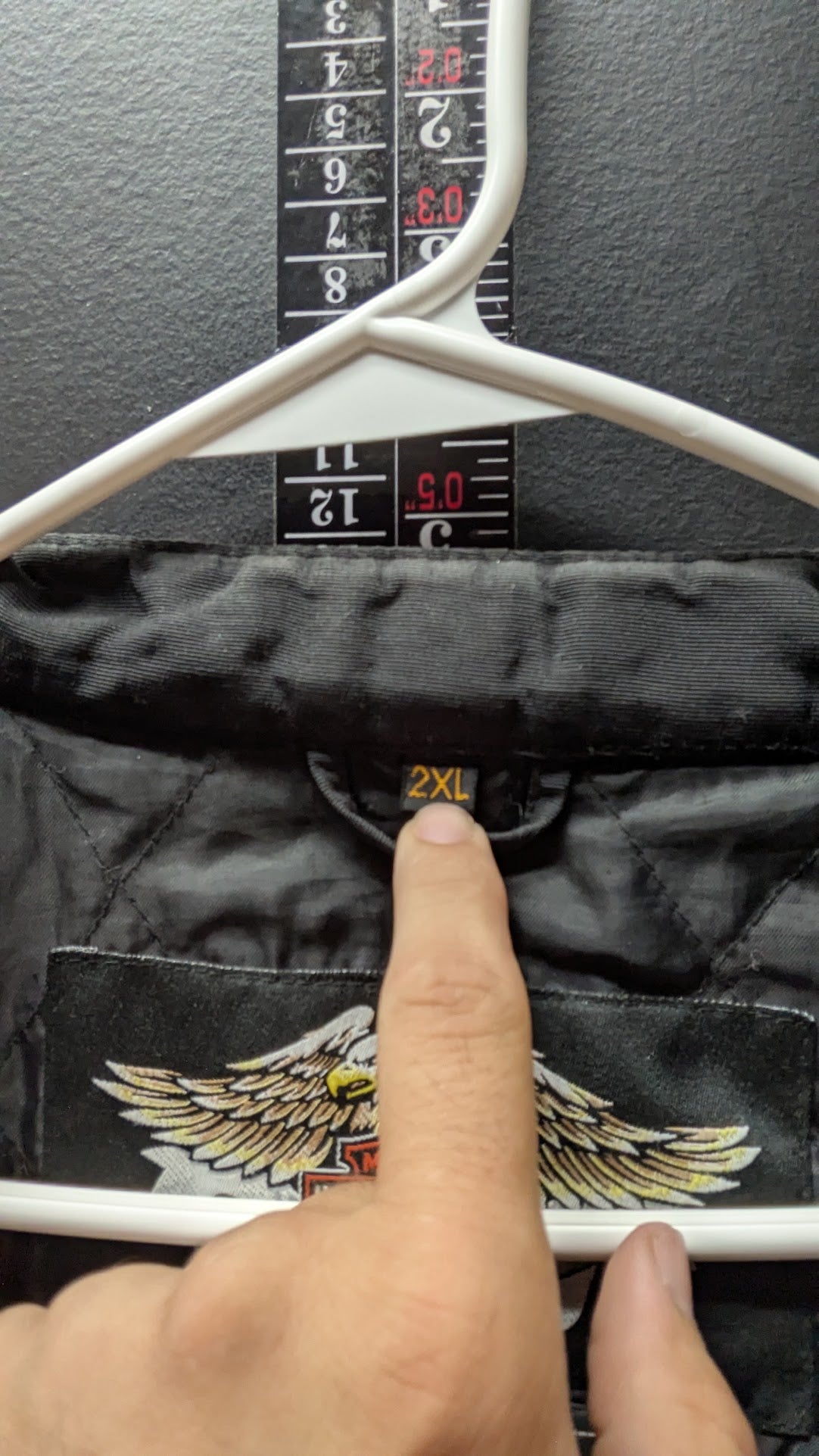 Harley-Davidson Men's 2XL Black Nylon Motorcycle Riding Jacket Embroidered Sleeves