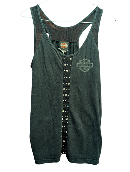 Women's Harley tank with mesh accents