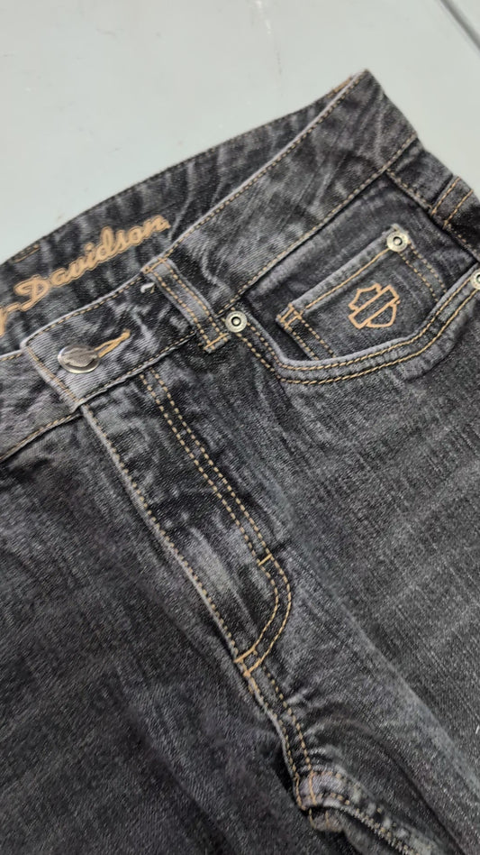 Harley Davidson Women's Black Denim size 6