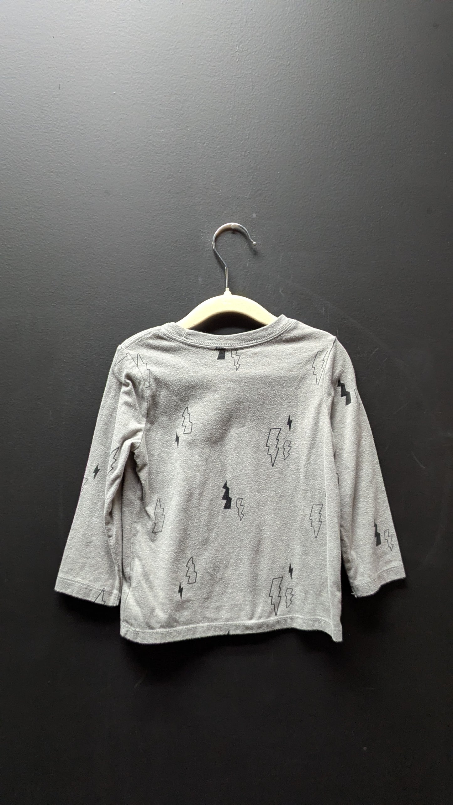 Kids Lightning Long Sleeve Tee — Size 3T