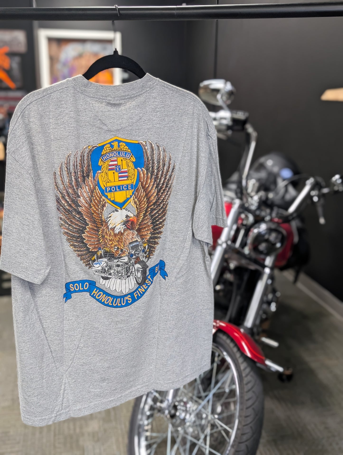 Honolulu Motor Officer Men's XL Tshirt