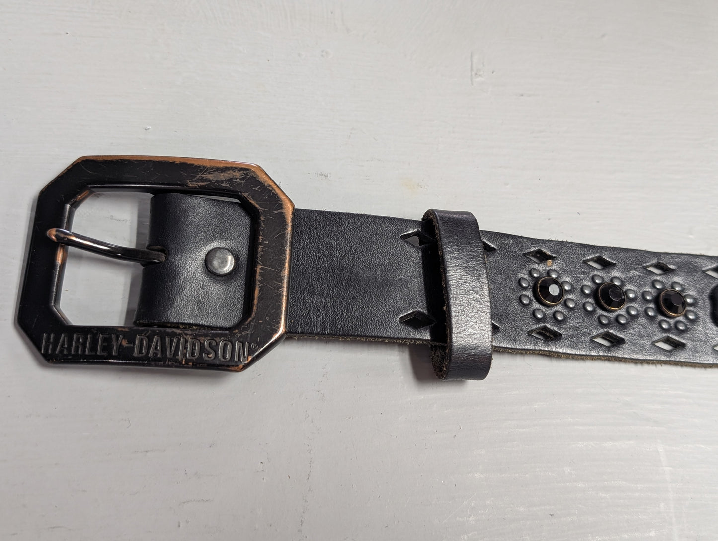 Harley Davidson women's belt with Swarovski Crystals size M