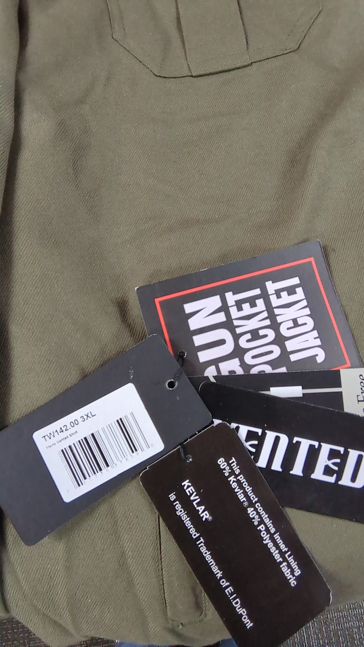 Men's Vented 60% Kevlar Shirt/Jacket