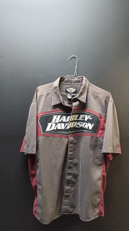 Harley Davidson Button Up Collar Shirt