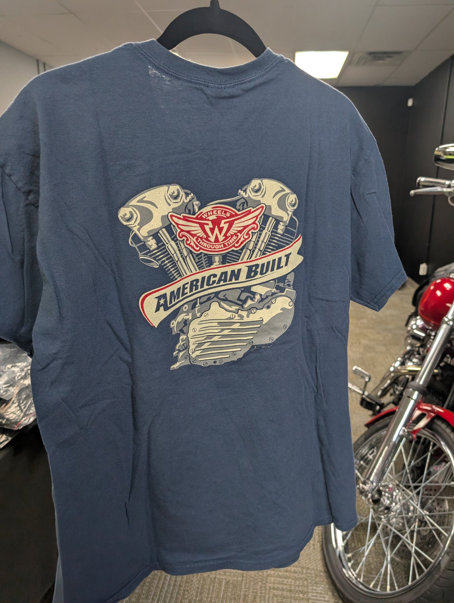 Wheels through time American Built Tshirt size Large