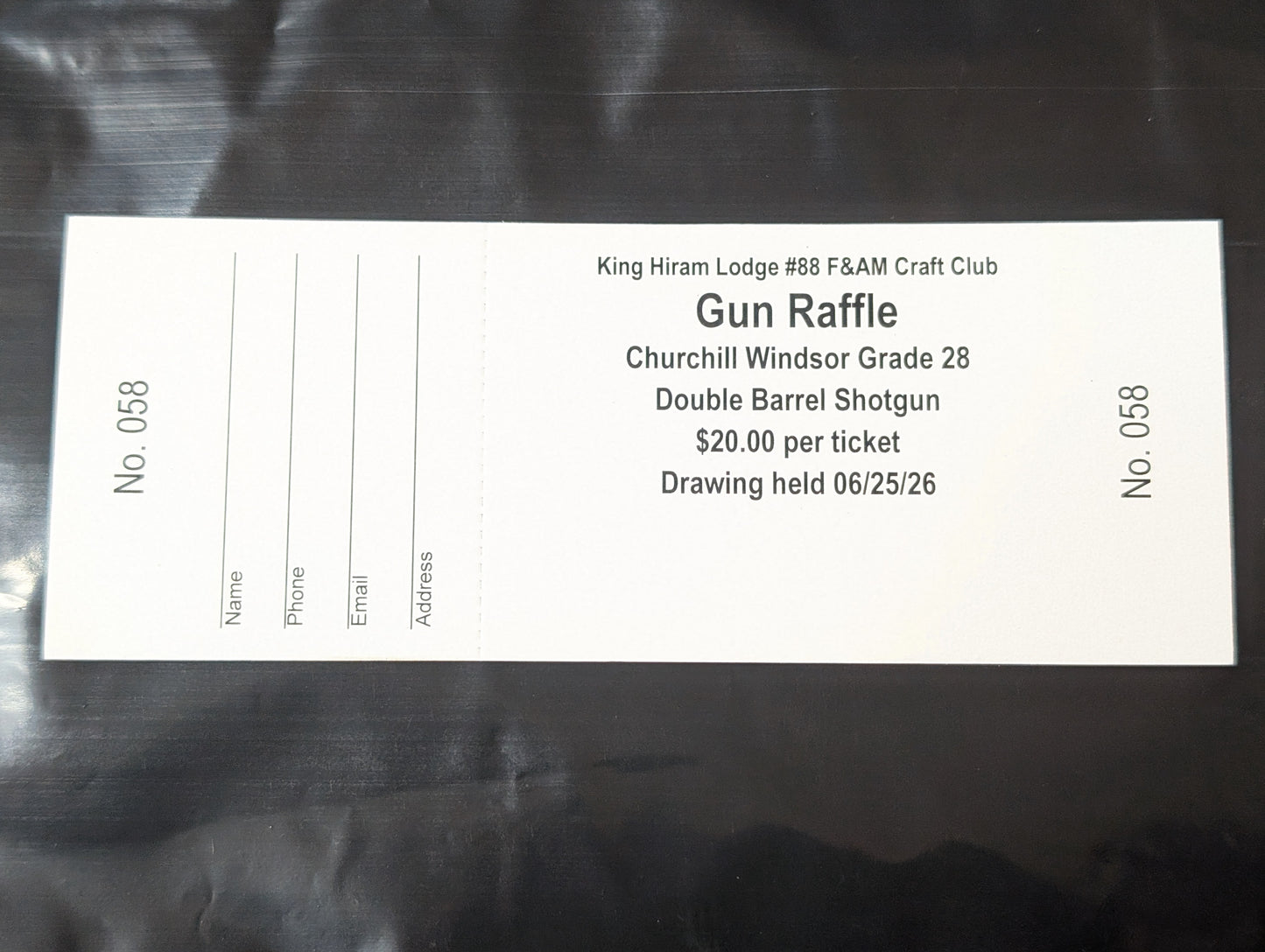 Raffle ticket