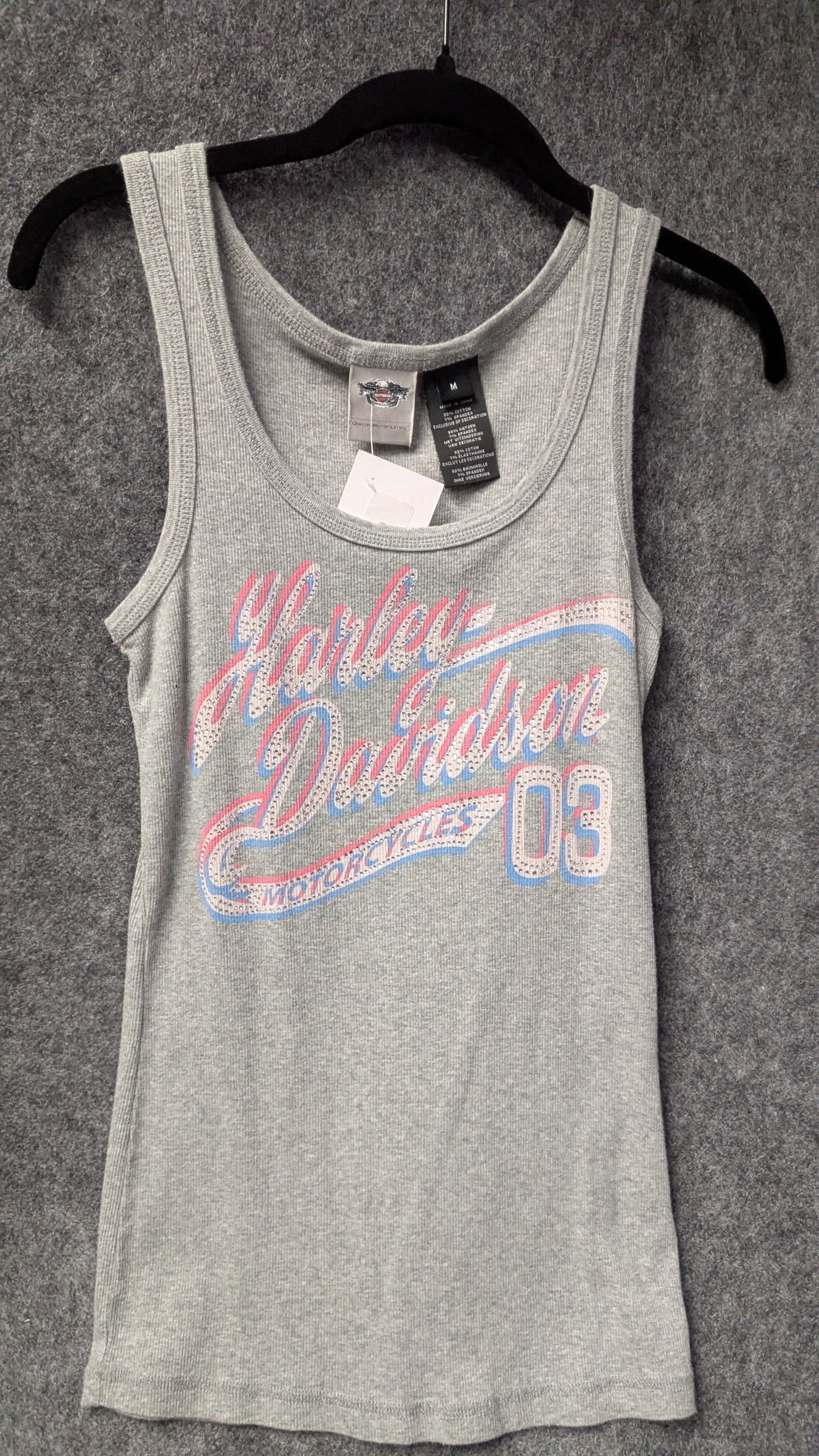 Women’s Harley-Davidson Rhinestone Tank Top – Size M