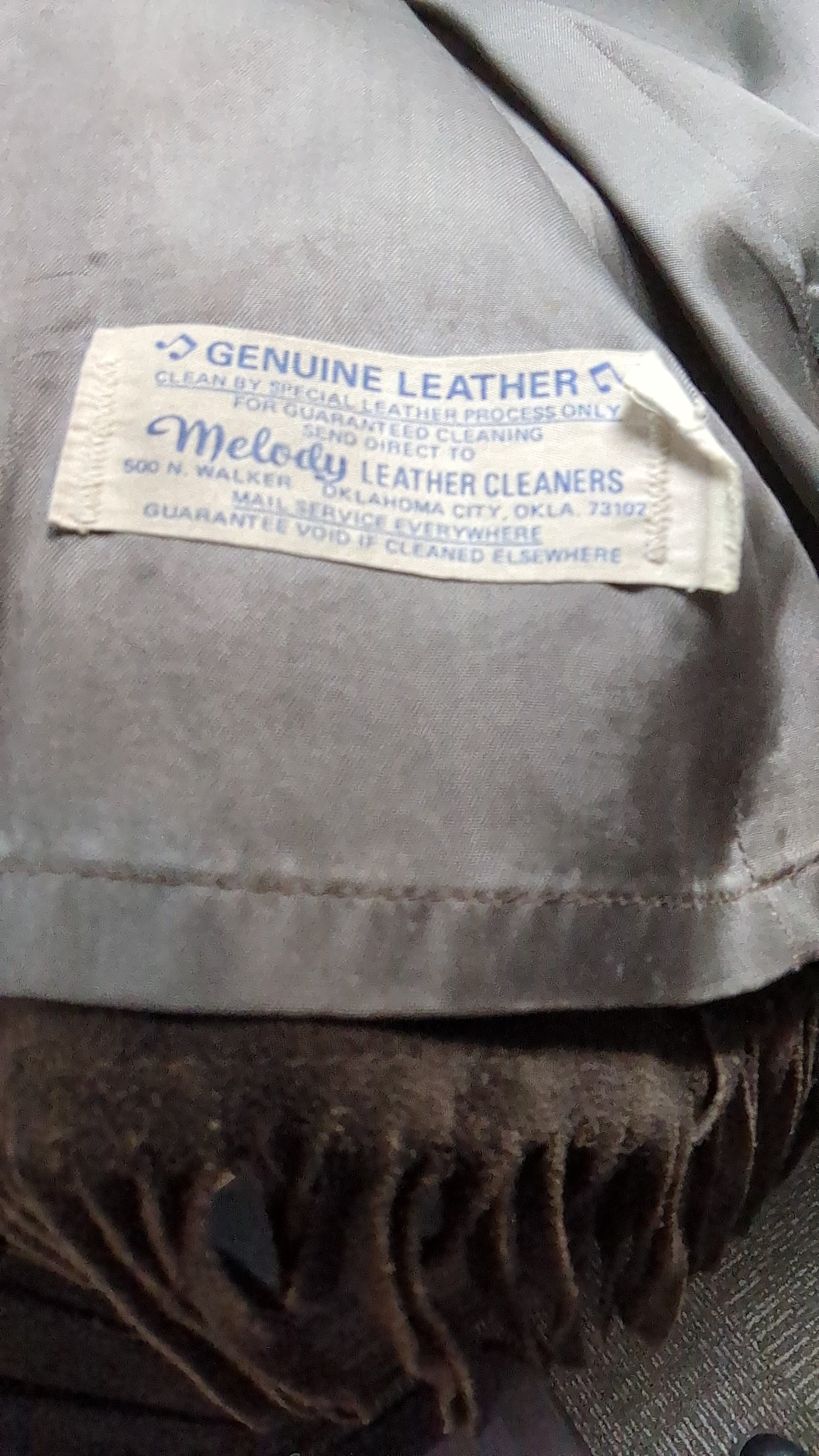 Vintage Pioneer Men's Leather Fringe Jacket