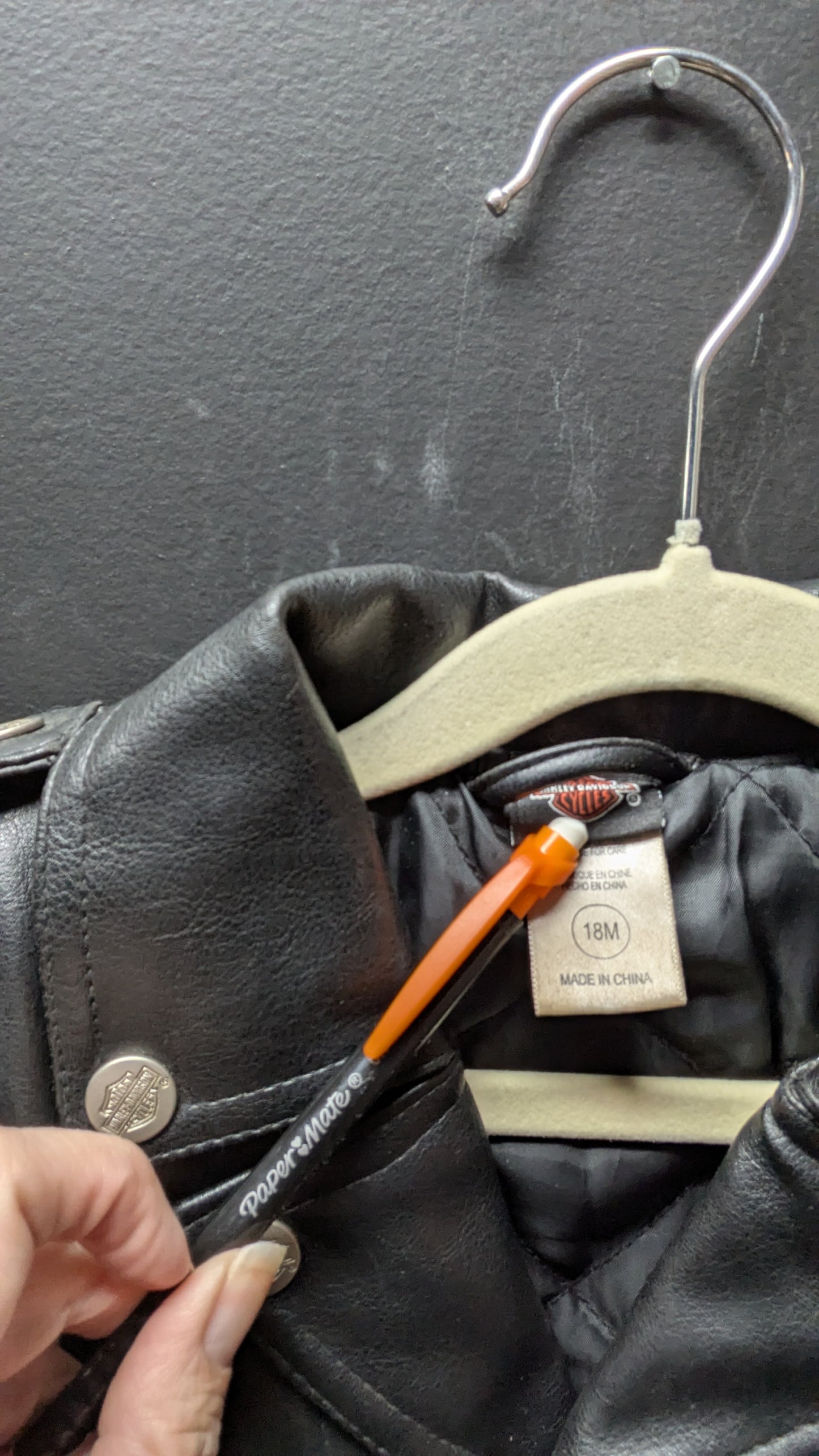 Toddler Harley-Davidson Leather Jacket-18months