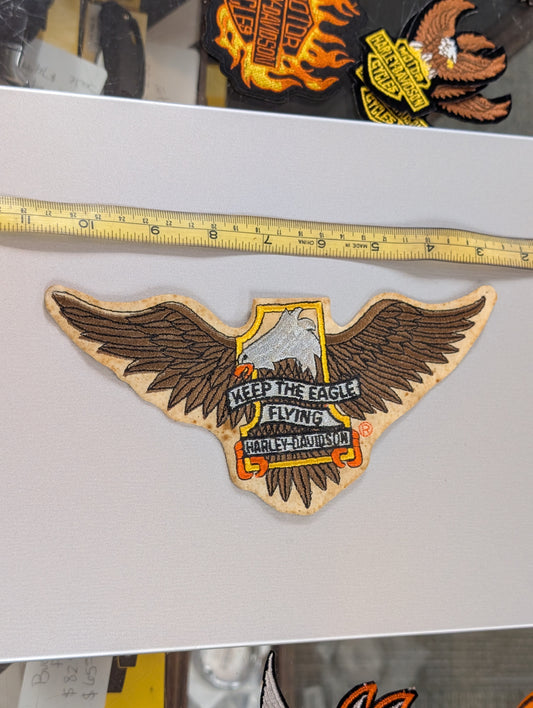 Vintage Harley-Davidson “Keep the Eagle Flying” Patch