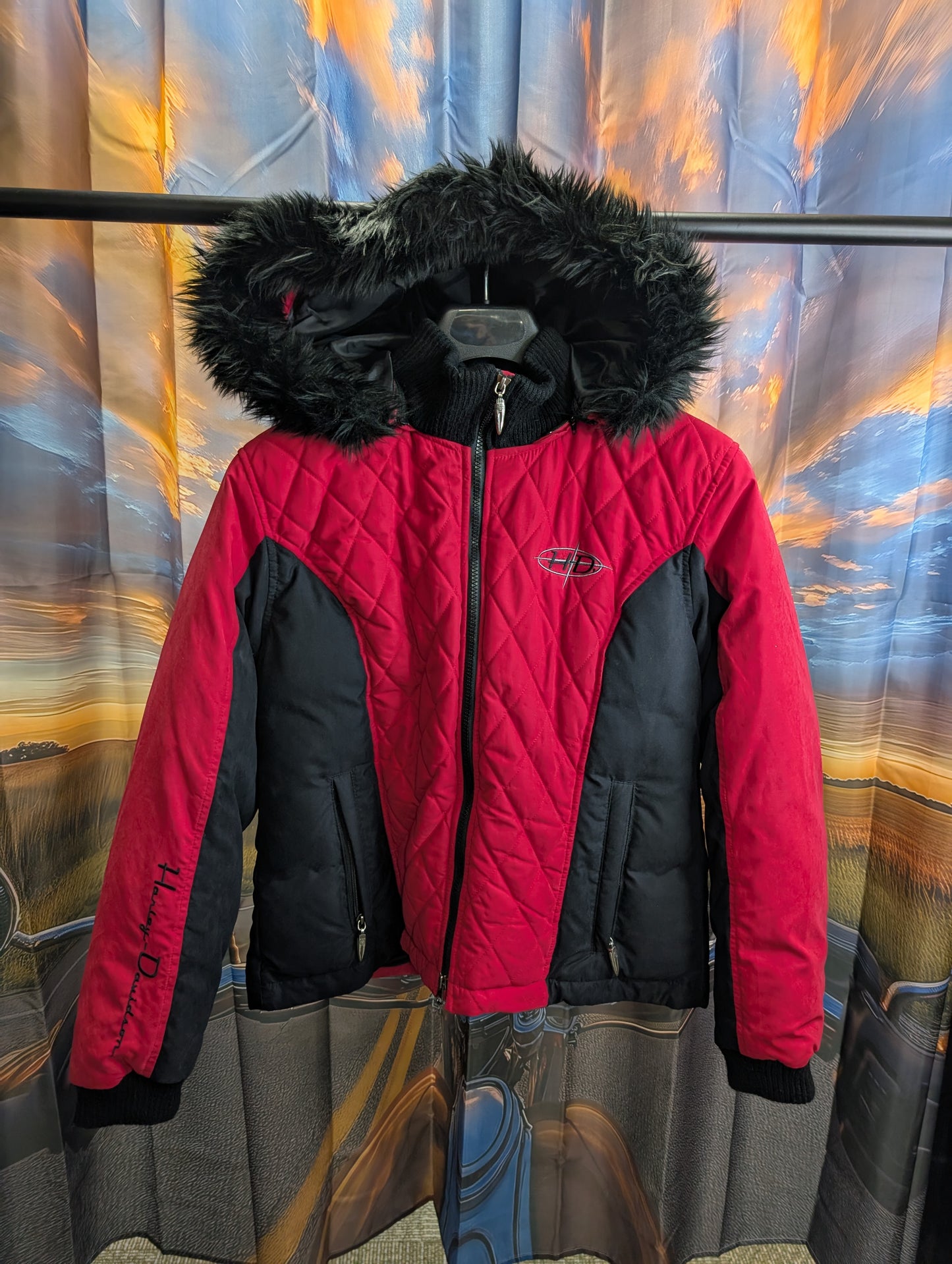 Red hd winter coat