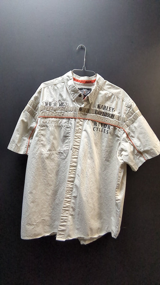 Harley Davidson Button Up Collar Shirt