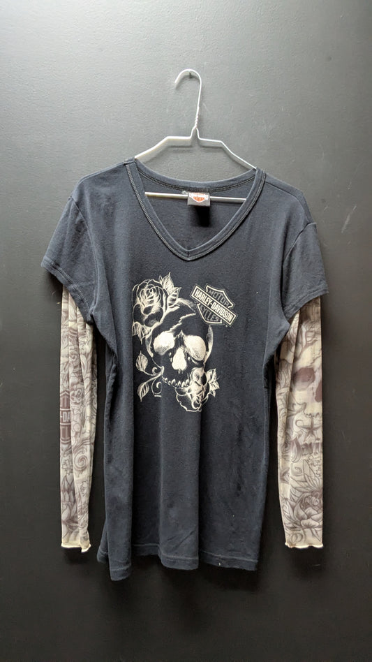 Harley-Davidson tattoo sleeved t-shirt